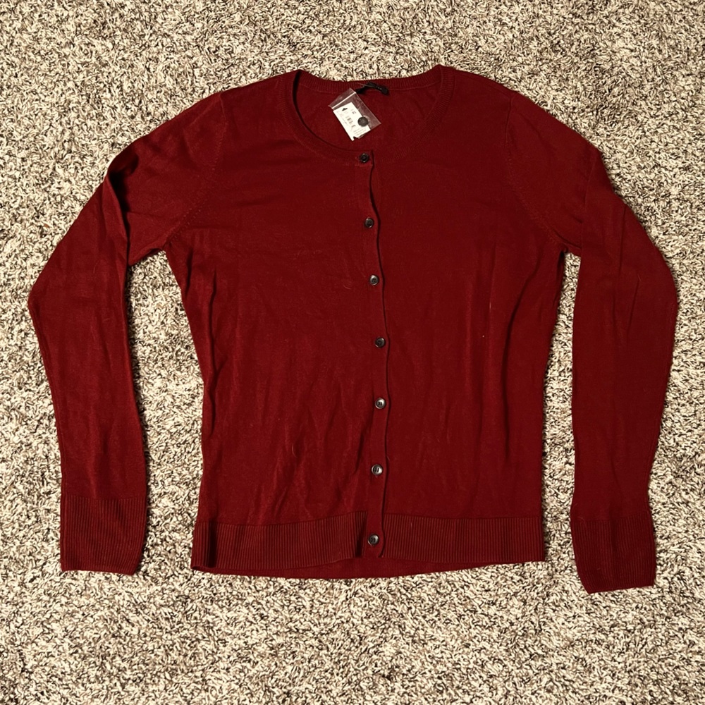 LIMITED Button-down Cardigan BNWT Red Maroon